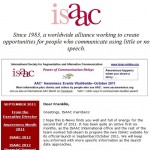 ISAAC E-News September 2011