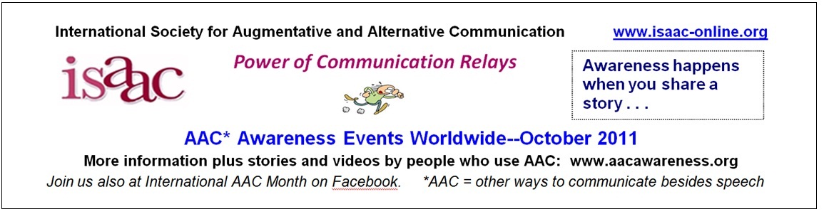 International AAC Awareness Month Bookmark 2011